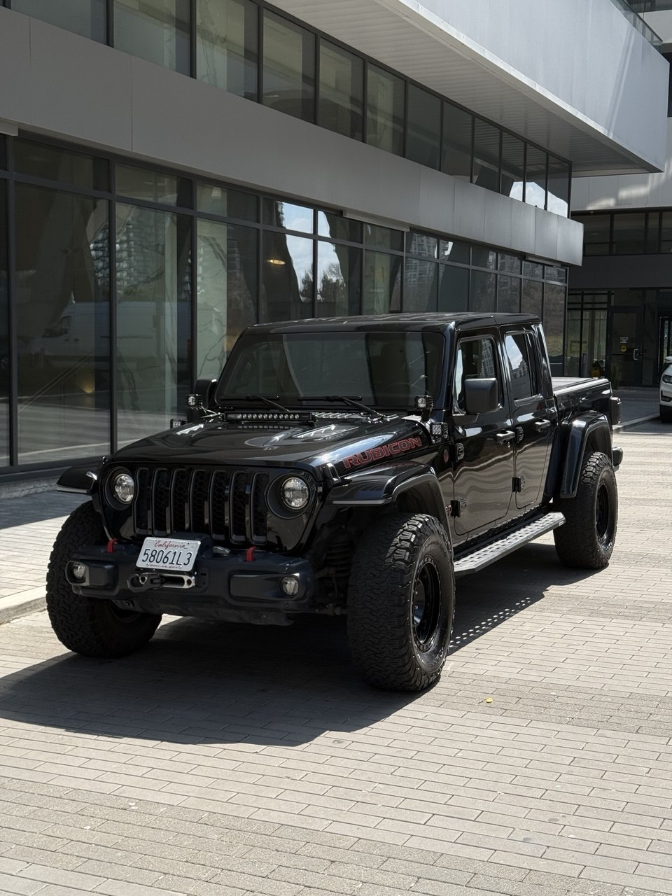 Black Jeep exterior after detailing